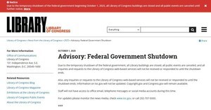 [해외동향] 미국 연방정부 셧다운, 도서관도 문 닫았다